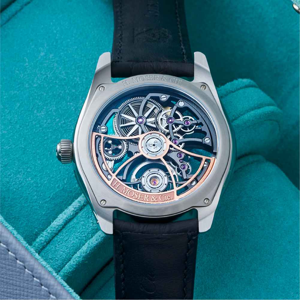 H. Moser & Cie Pioneer Cylindrical Tourbillon Skeleton