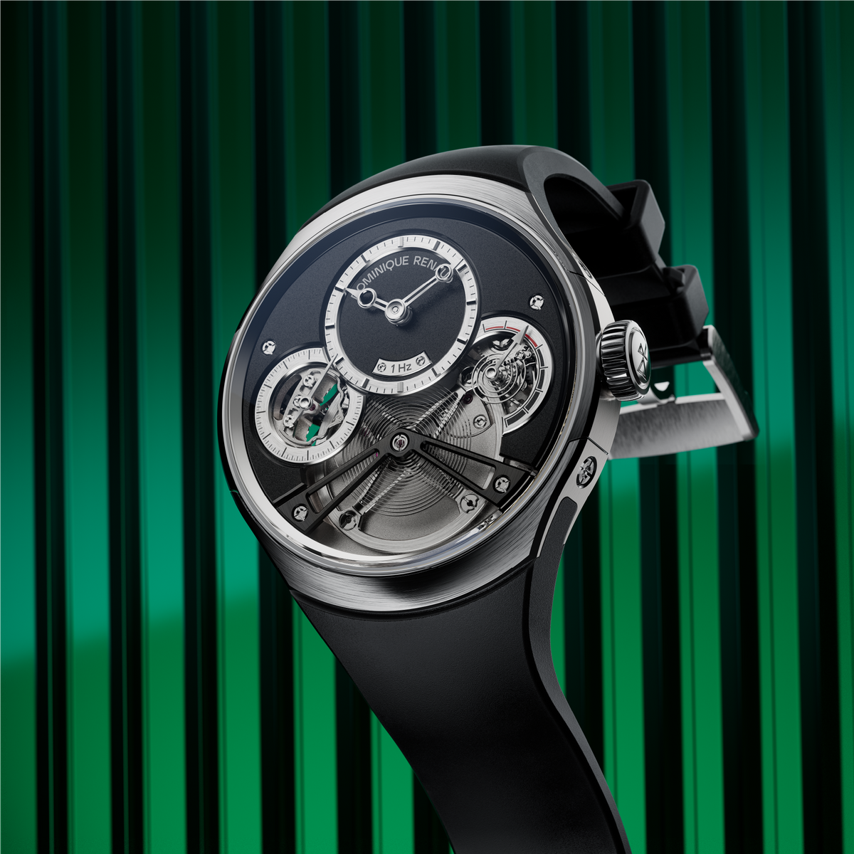 Dominique Renaud Pulse60 Titanium Black Dial