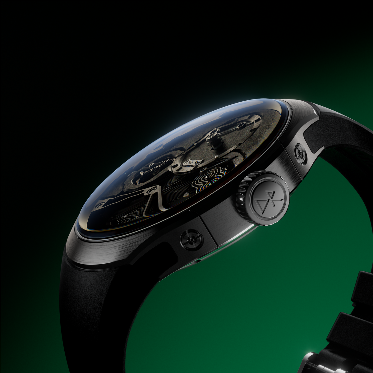 Dominique Renaud Pulse60 Titanium Black Dial