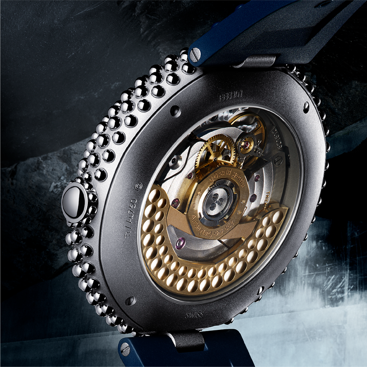 Gerald Genta Gentissima Oursin 41 – Blue Meteorite