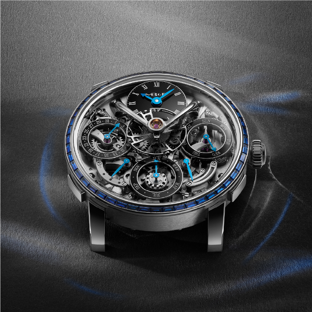 MB&F Legacy Machine Perpetual Chromatic Blue Sapphire