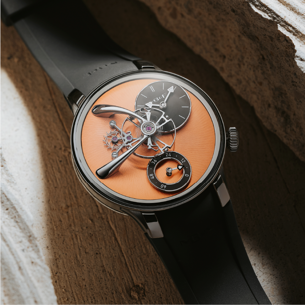 MB&F Legacy Machine 101 EVO Ti Salmon