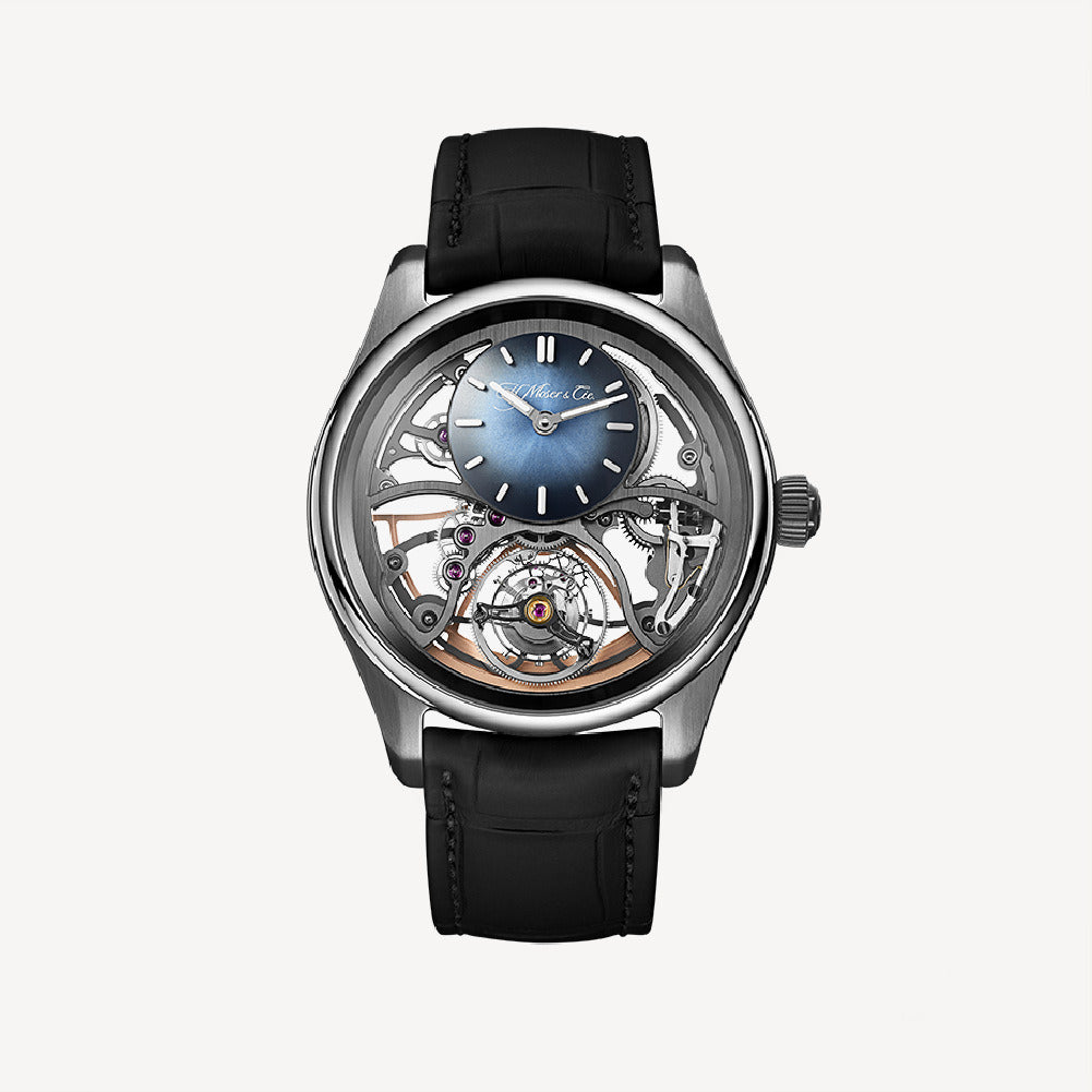 H. Moser & Cie Pioneer Cylindrical Tourbillon Skeleton