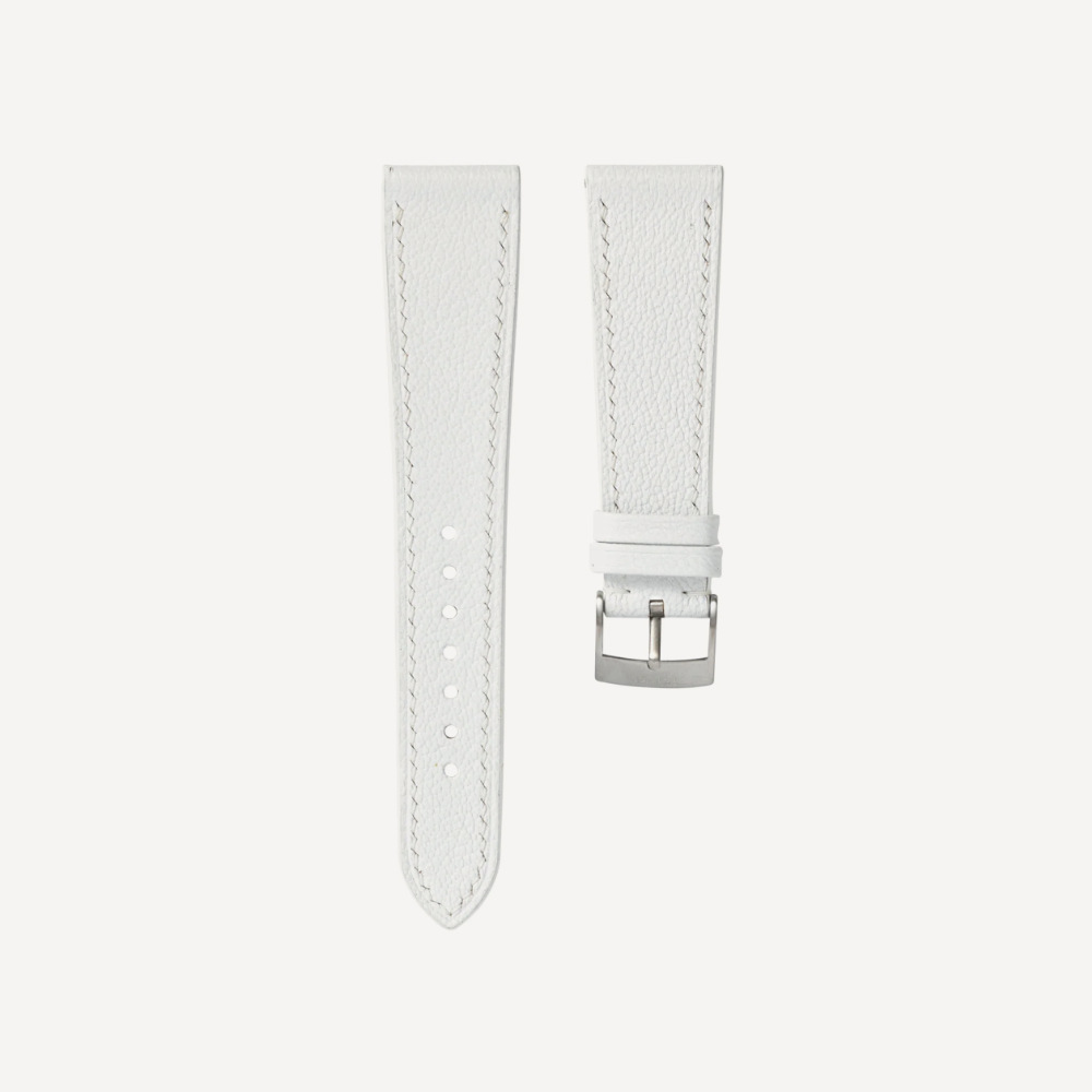 Delugs Chevre Slim Strap – White