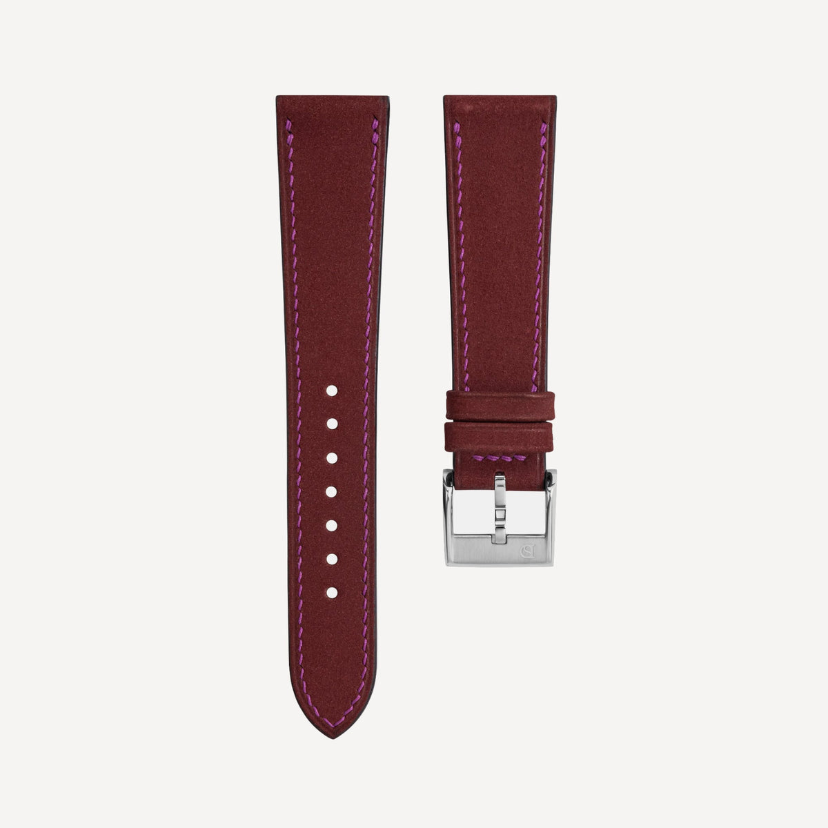 Delugs Nubuck Slim Strap – Wine Red