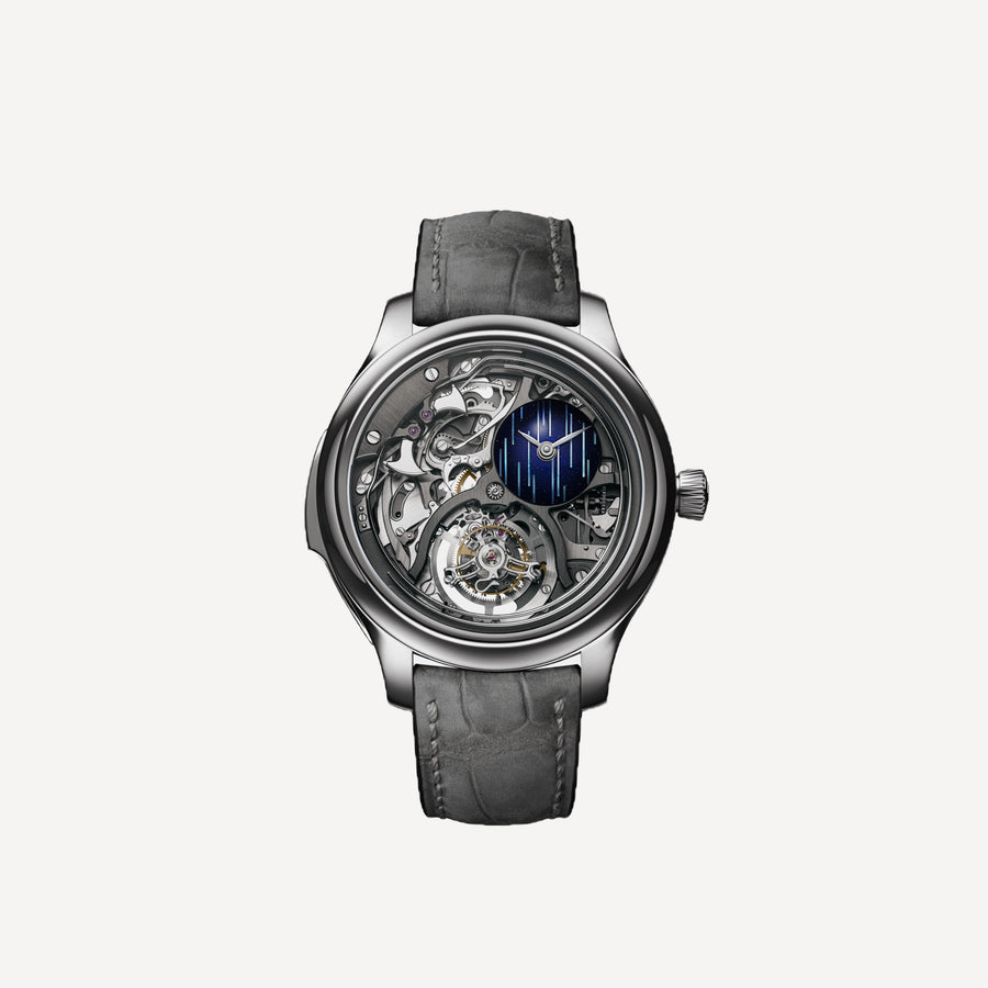 H. Moser & Cie Endeavour Minute Repeater Cylindrical Tourbillon Skeleton Cosmic Rain