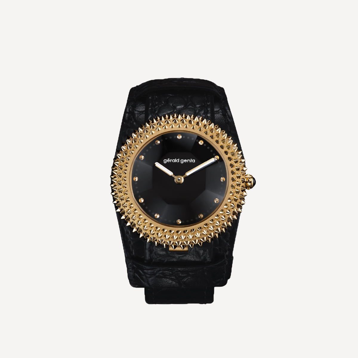 Gerald Genta Gentissima Oursin 36 Black Onyx