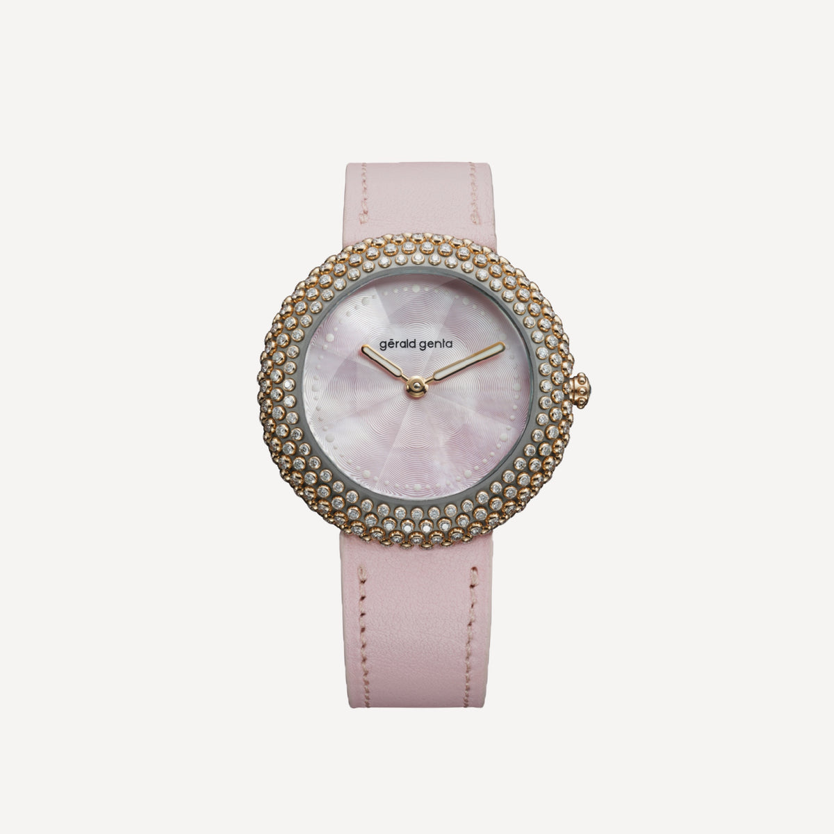 Gerald Genta Gentissima Oursin 36 Pink Mother of Pearl