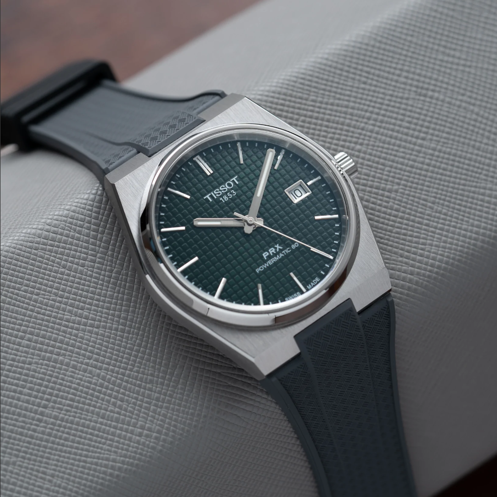 Delugs Tissot PRX Rubber Strap