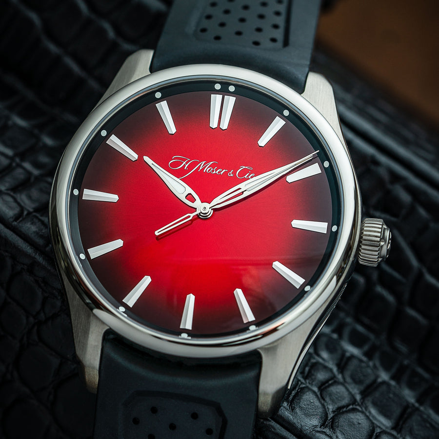 H. Moser & Cie. Pioneer Centre Seconds Swiss Mad Red