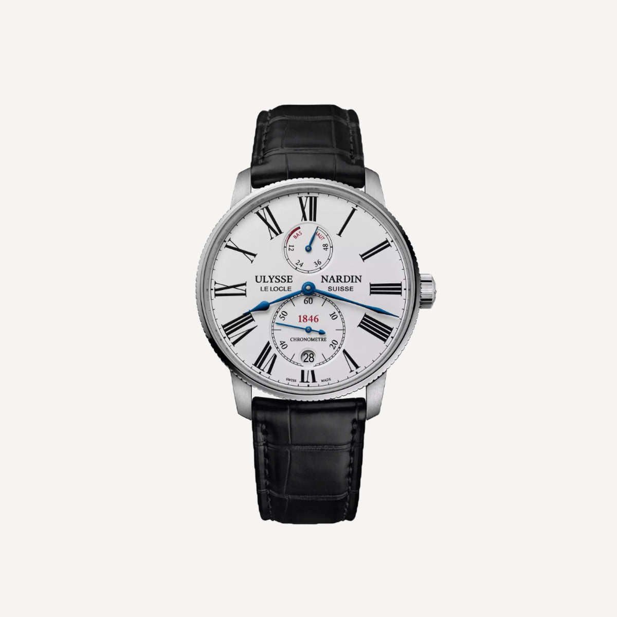 Ulysse Nardin Marine Chronometer Torpilleur Leather Strap