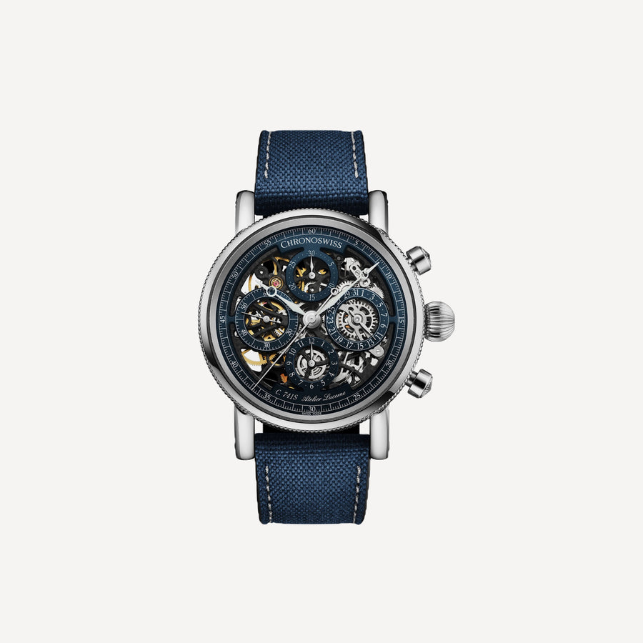 chronoswiss Opus Chronograph Titanium Blue