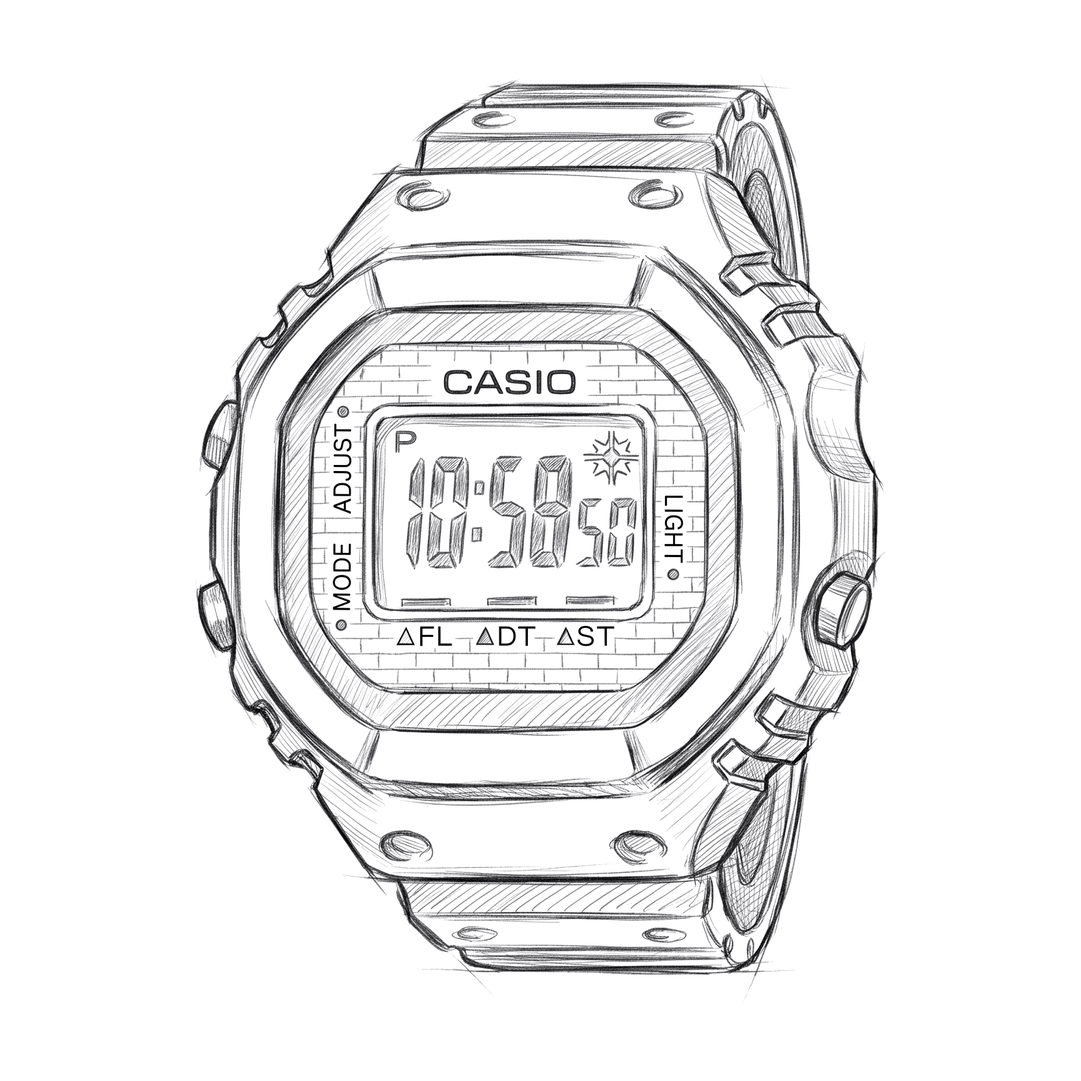 CASIO: pencil drawing
