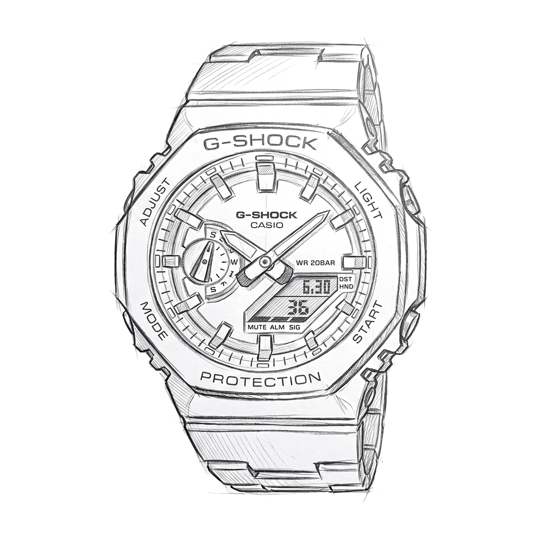 G-SHOCK: pencil drawing