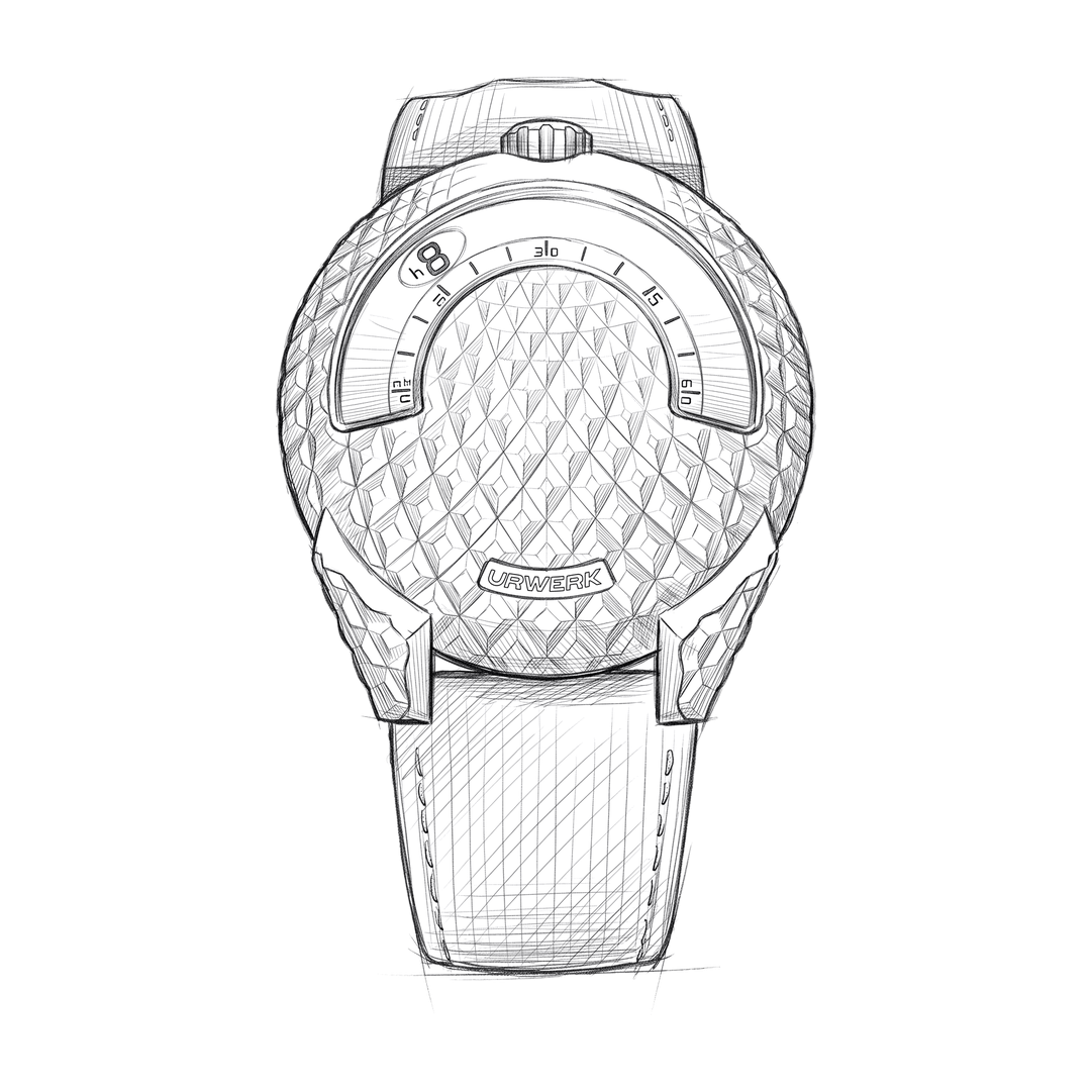 URWERK UR-101: pencil drawing