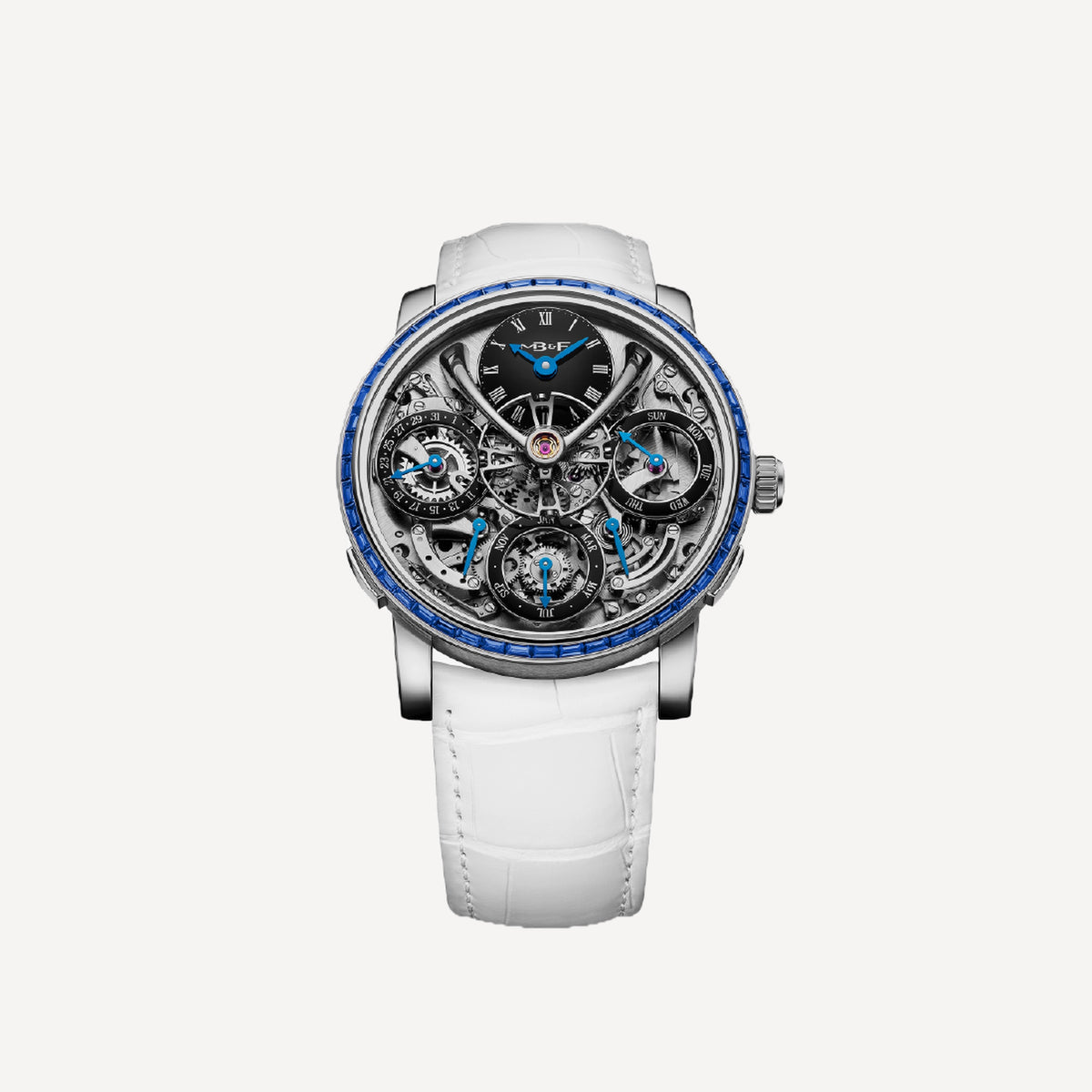 MB&F Legacy Machine Perpetual Chromatic Blue Sapphire