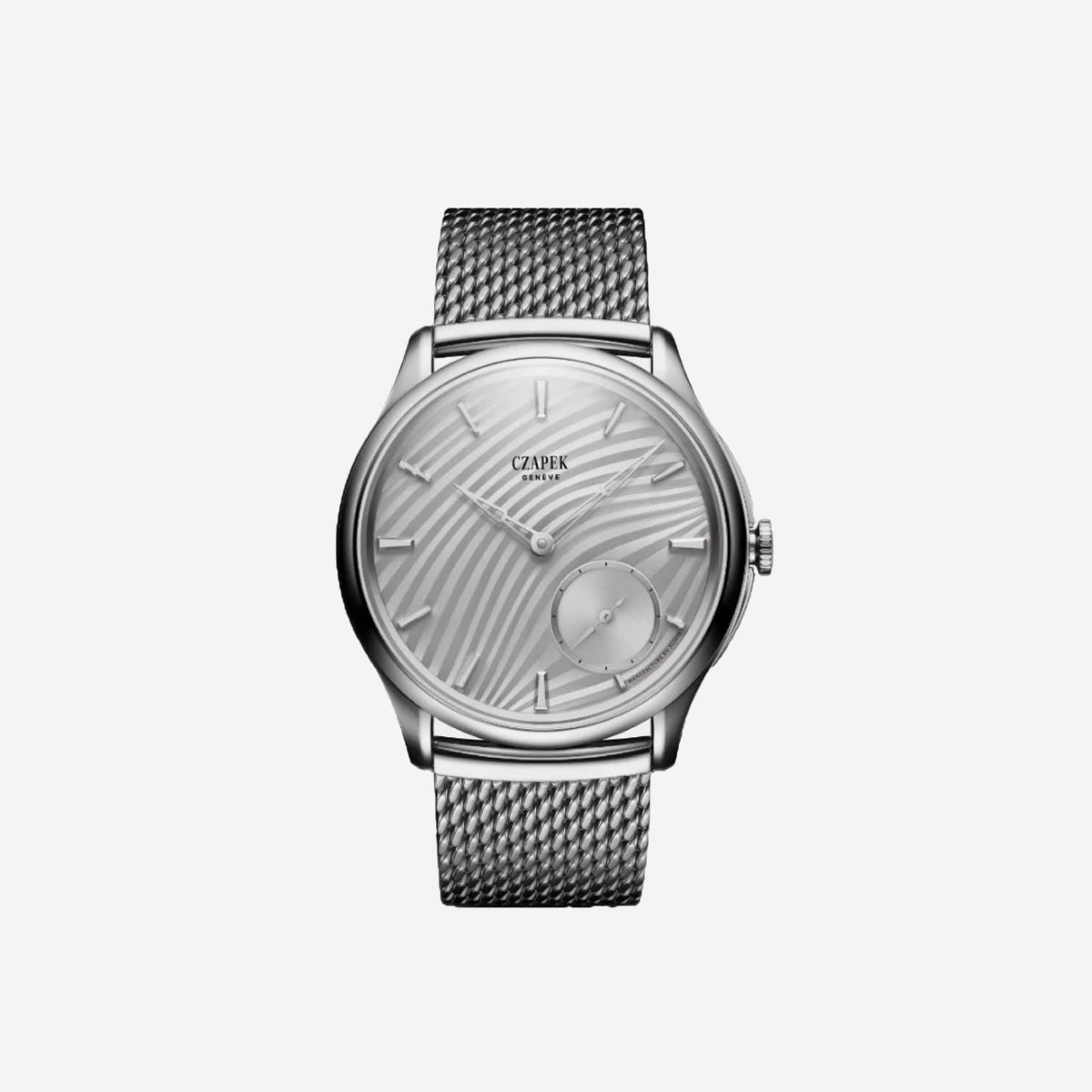CZAPEK Promenade Plisse Pearl White