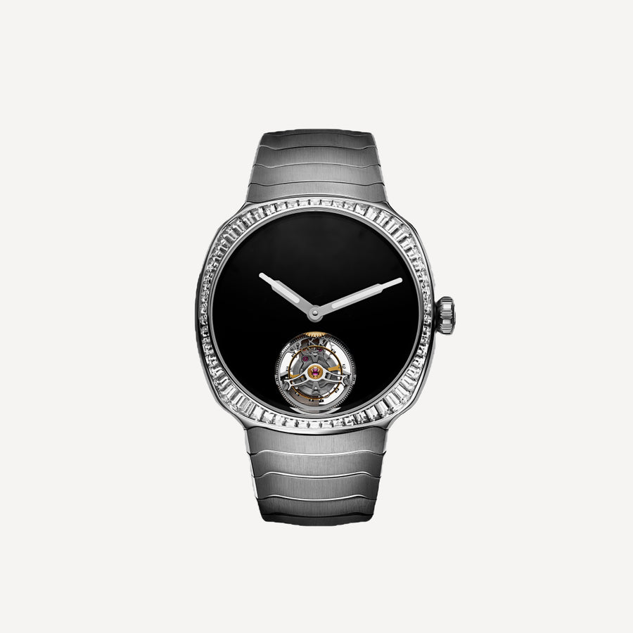 H. Moser & Cie Streamliner Tourbillon White gold Vantablack®