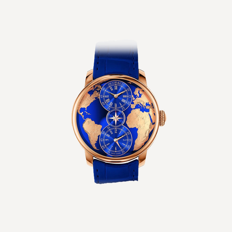 JACOB & CO The World Is Yours Dual Time Zone Rose Gold