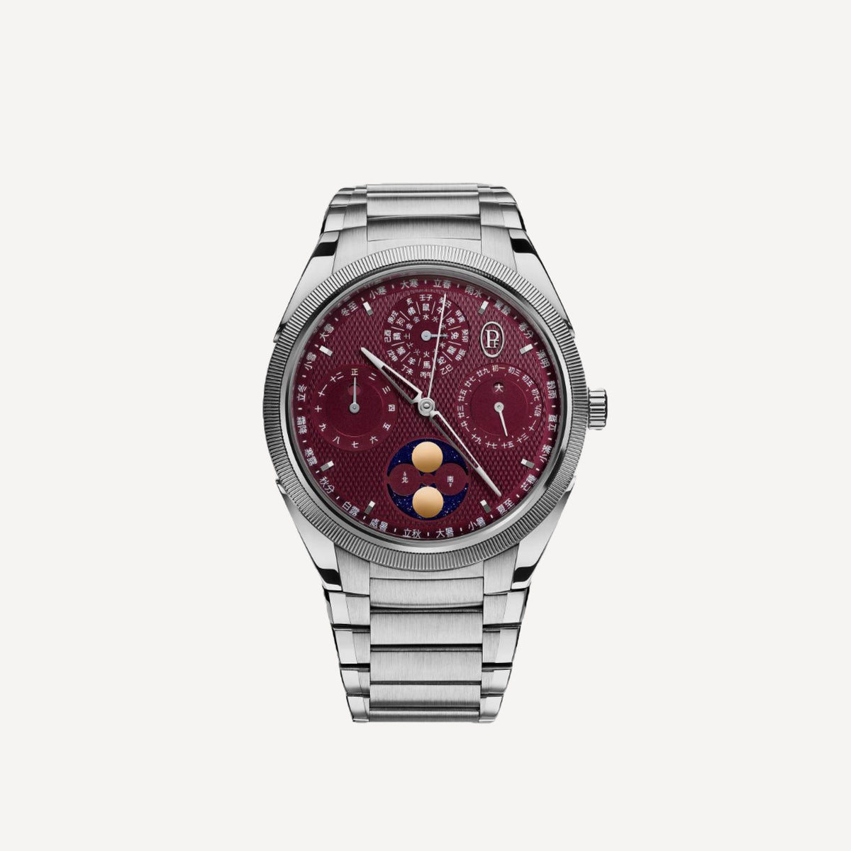 Parmigiani Fleurier Tonda PF Chinese Calendar Steel Platinum Imperial Red