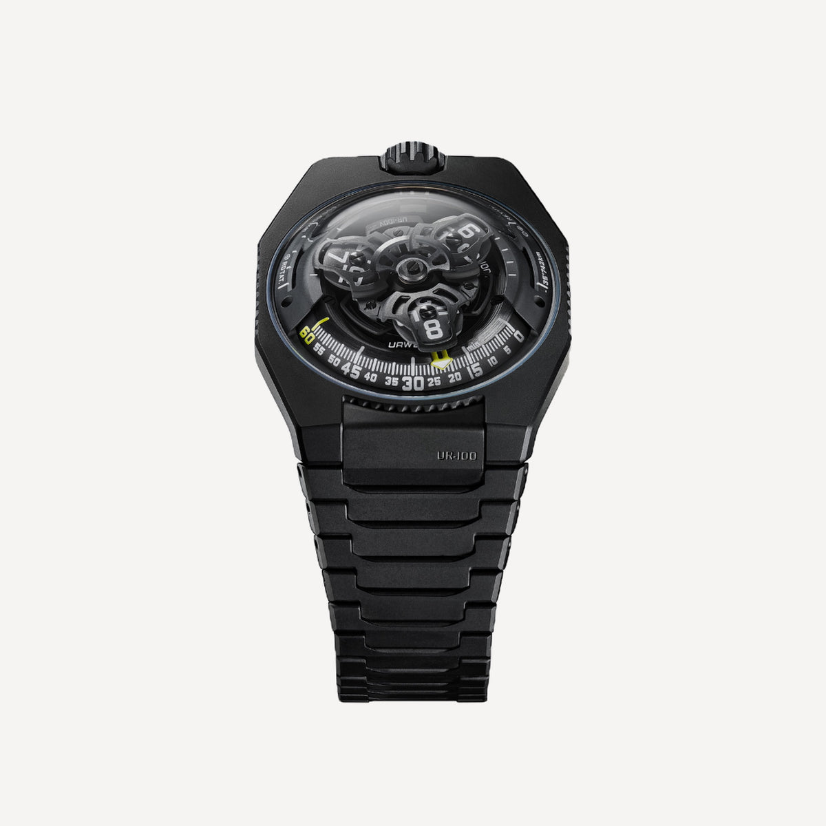 Urwerk UR-100V Full Black Titanium Jacket