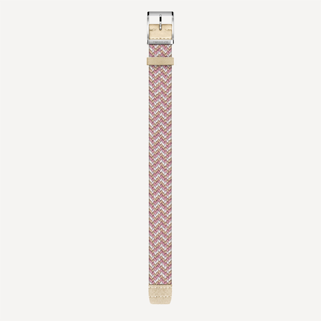 Tweed & Co Tweed Strap Rose Steel 18mm