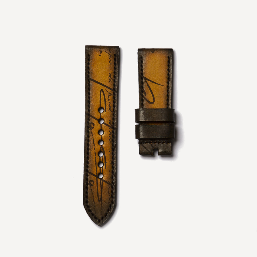 Tunx Straps Latin-Carving Mustard