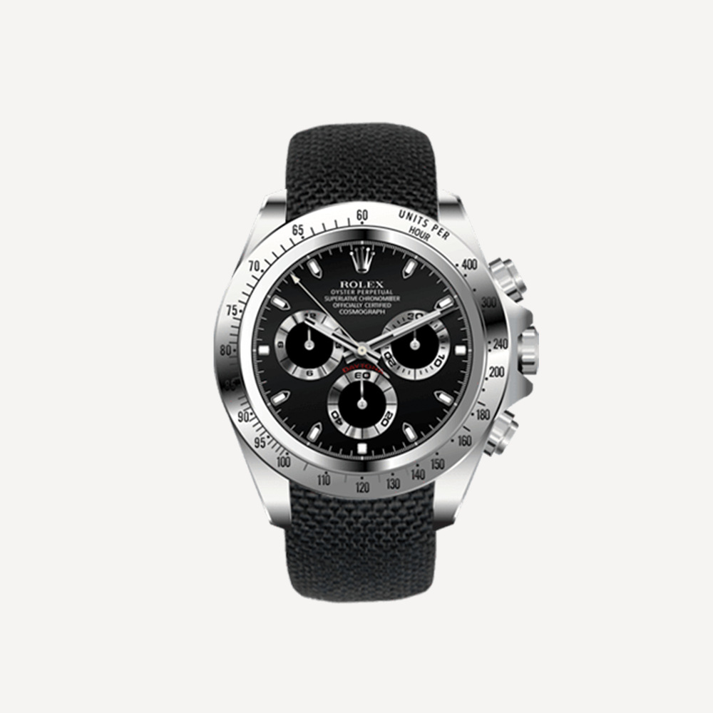 Everest Bands Nylon leather strap for Rolex