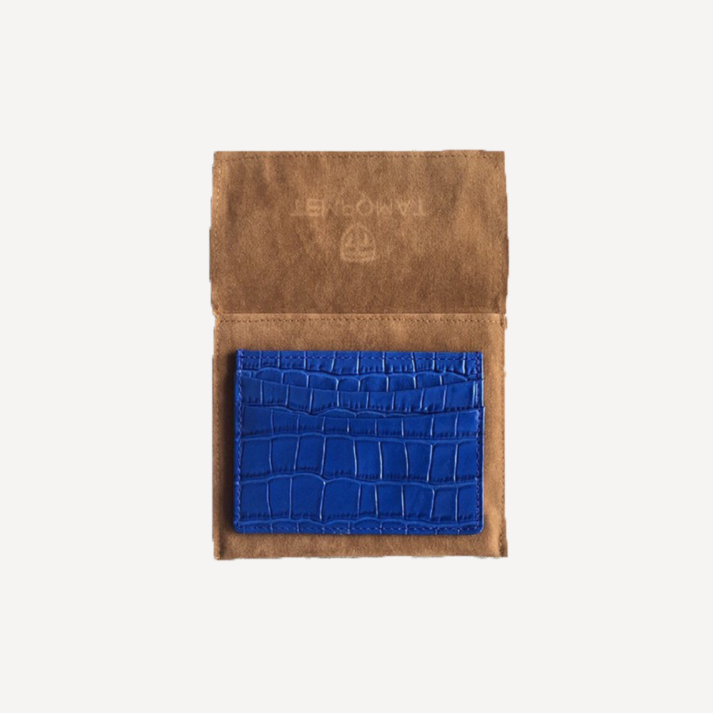 Tempomat Card Holder – Blue Croco
