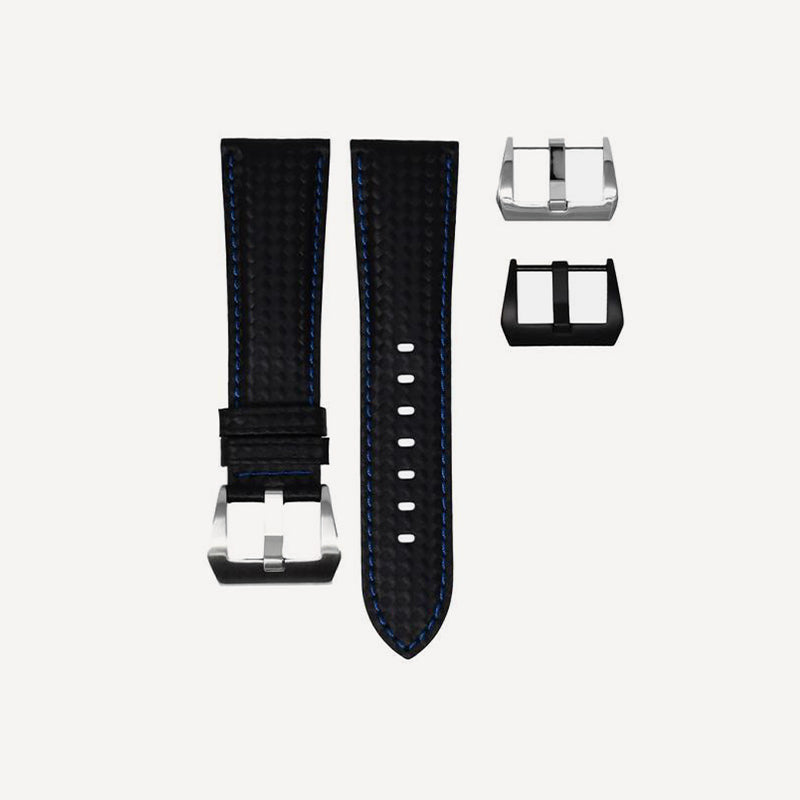 Horus Watch Straps Horus Rubber Strap for Panerai – CF-Blue Stitch
