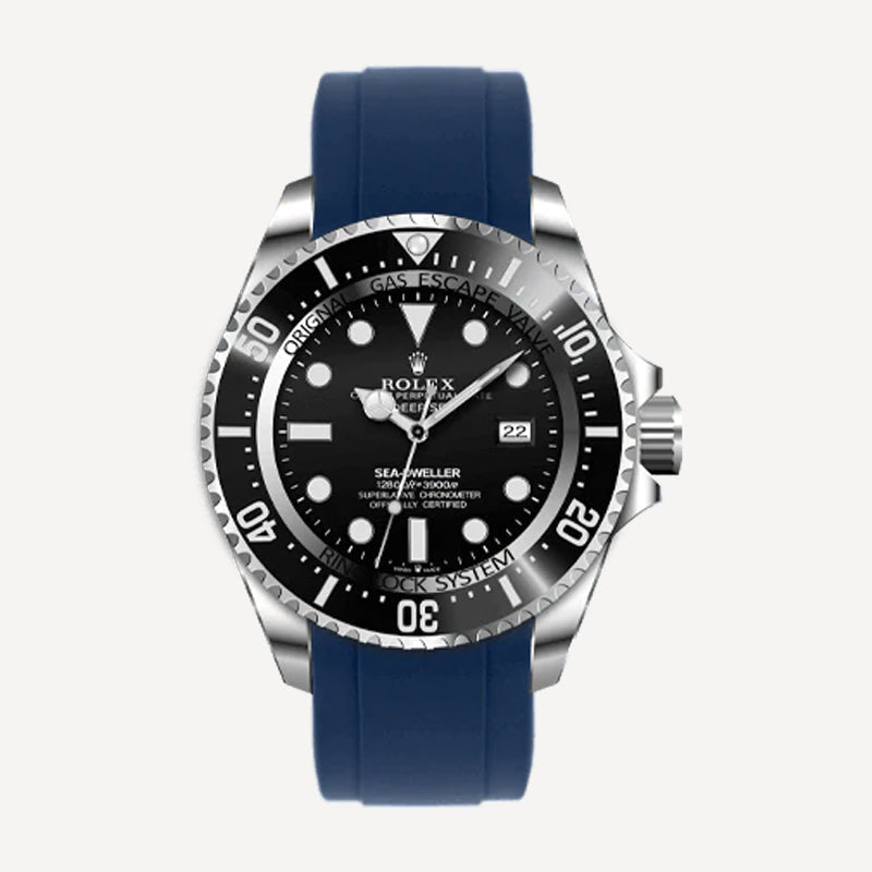 Everest Bands Deepsea Rolex Rubber Strap