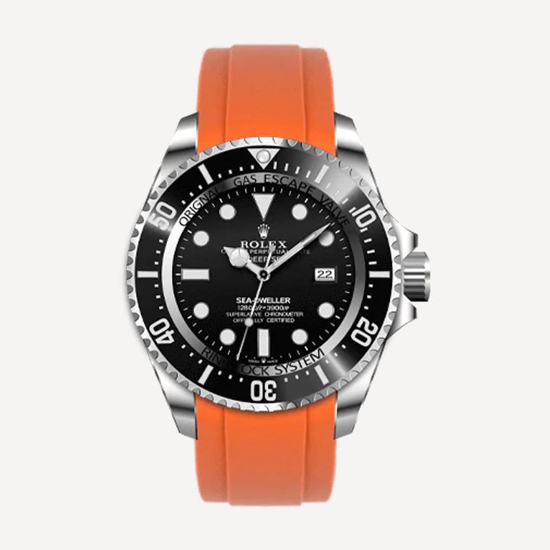 Everest Bands Deepsea Rolex Rubber Strap