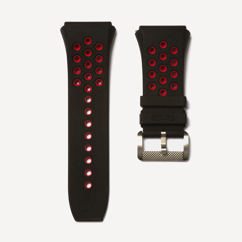 Gorilla Watches BI-COLOR BLACK/RED VITON