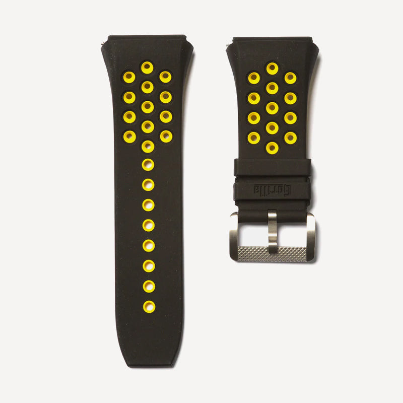 Gorilla Watches BI-COLOR BLACK/YELLOW VITON