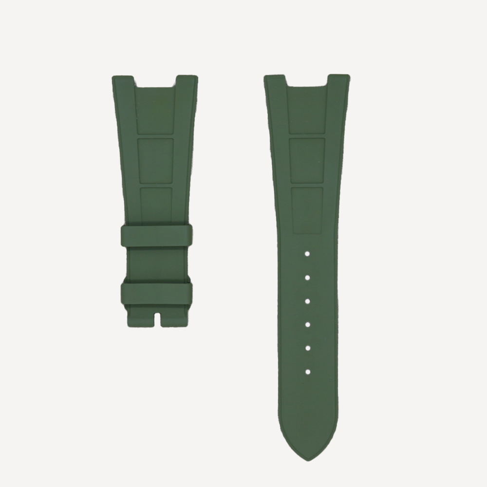Tempomat TM FKM Vulcanised Rubber Strap for Patek Nautilus – Green