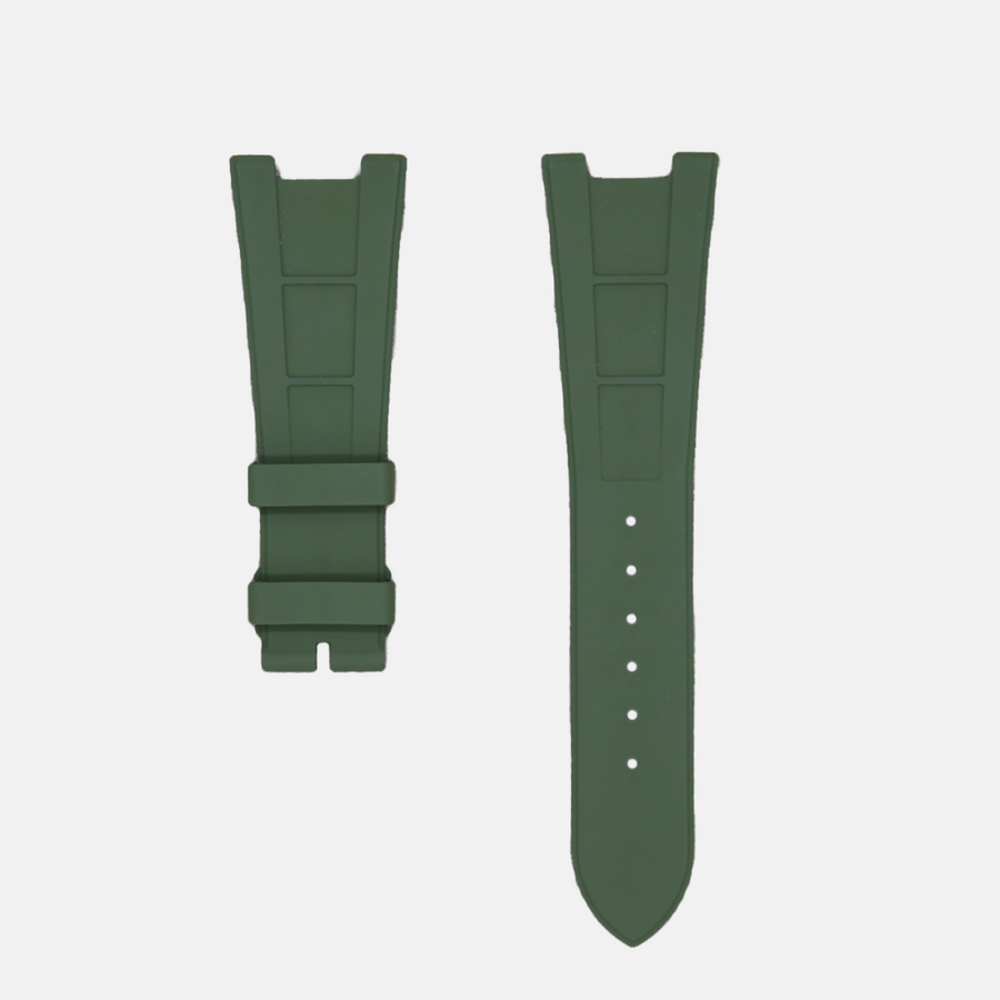 Tempomat TM FKM Vulcanised Rubber Strap for Patek Nautilus – Green