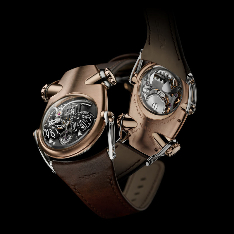 HOROLOGICAL MACHINE N°10 BULLDOG RED GOLD & TITANIUM FRONT ADN BACK