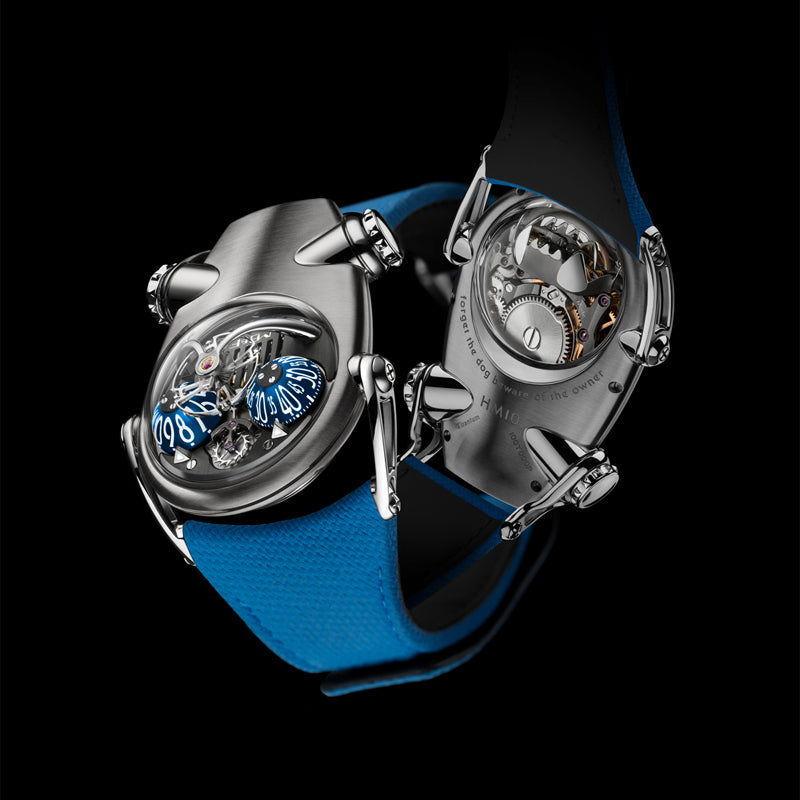 HOROLOGICAL MACHINE N°10 BULLDOG TITANIUM FRONT AND BACK