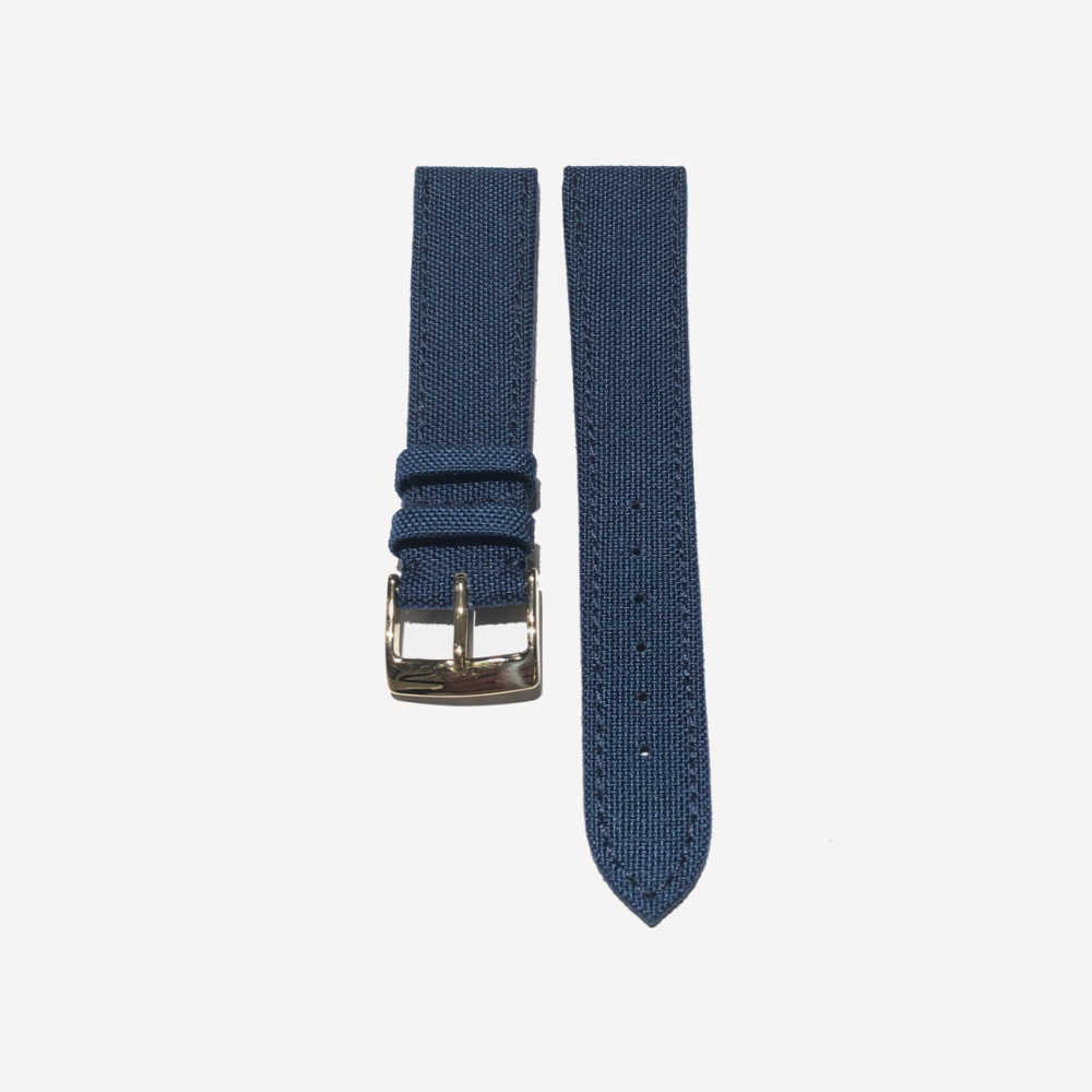 Momentum Kaufmann 20mm straps – Canvas Blue/Gold