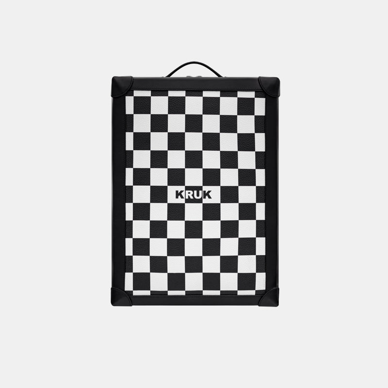 KRUK Checkered Leather Backpack