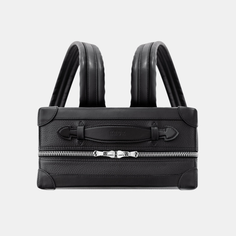 KRUK Checkered Leather Backpack