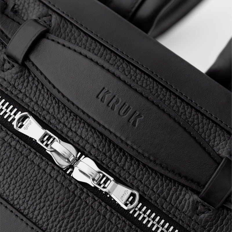 KRUK Checkered Leather Backpack