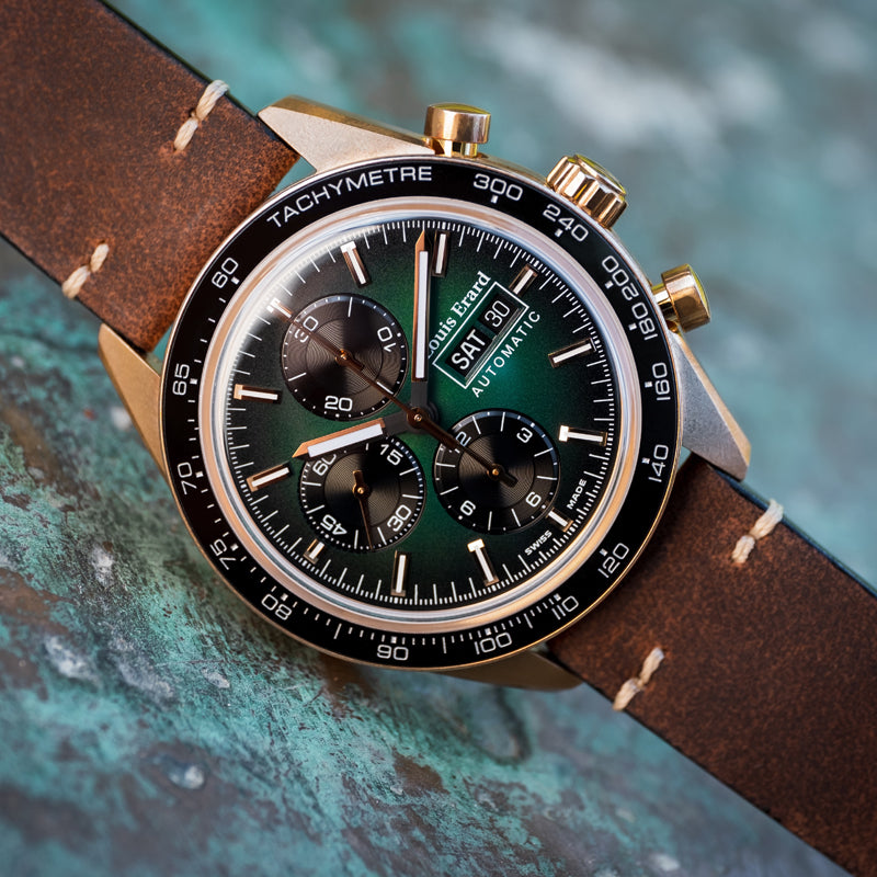 LaSportive LimitedEdition Bronze GreenBlack Dial Studio Shot