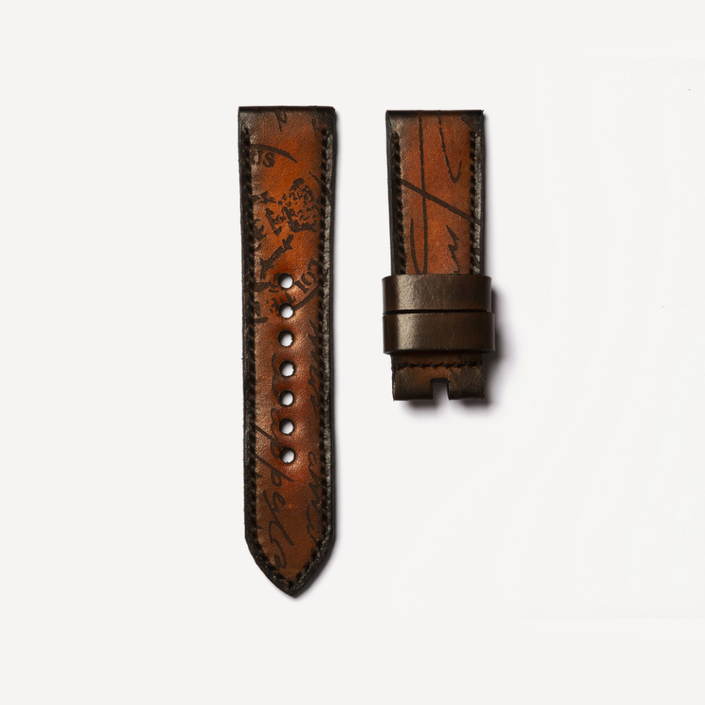 Tunx Straps Latin-Carving Brown