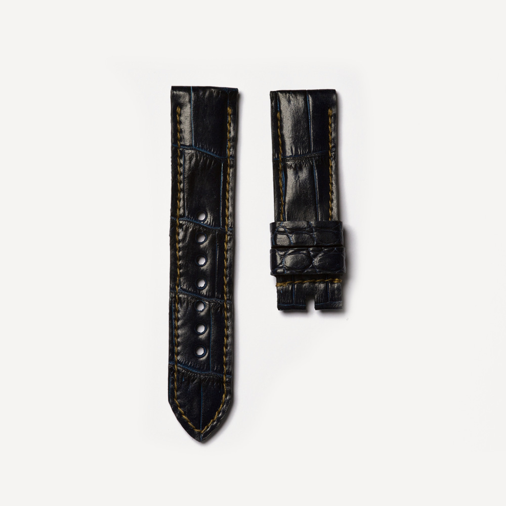 Tunx Straps Navy Blue Crocodile