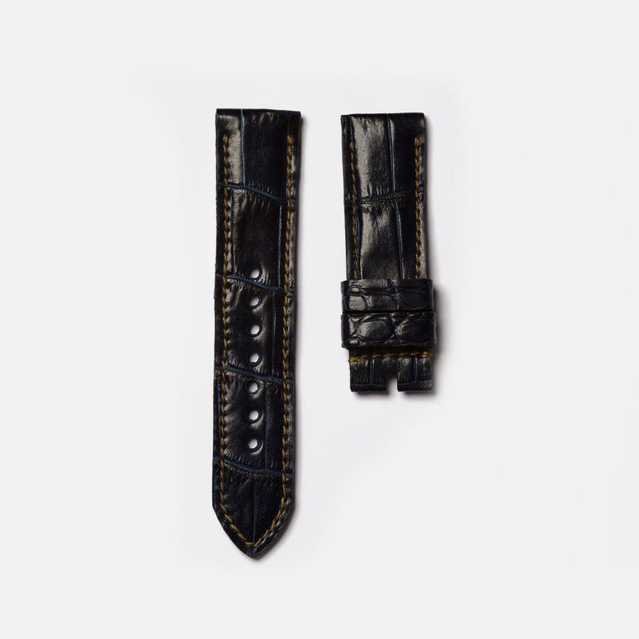 Tunx Straps Navy Blue Crocodile