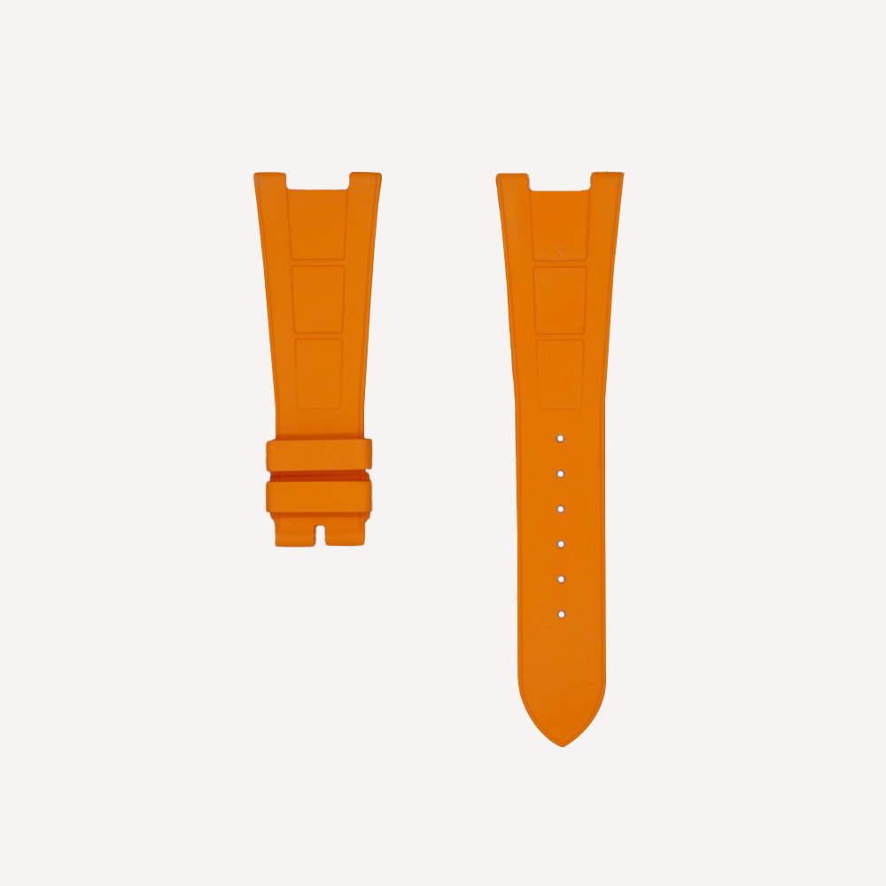 Tempomat TM FKM Vulcanised Rubber Strap for Patek Nautilus – Orange