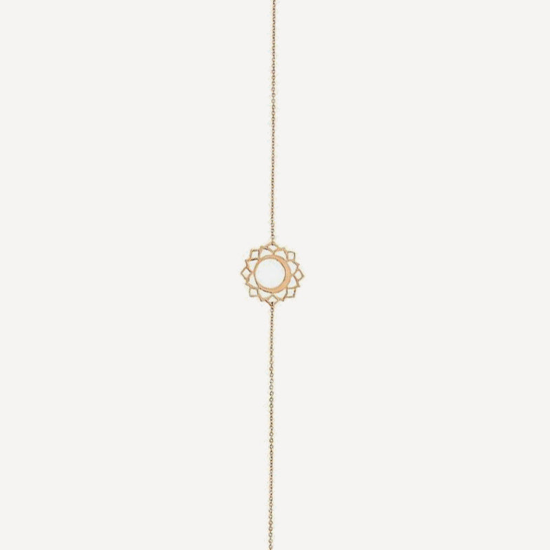Tiny Om Chakra bracelet Vishuddha