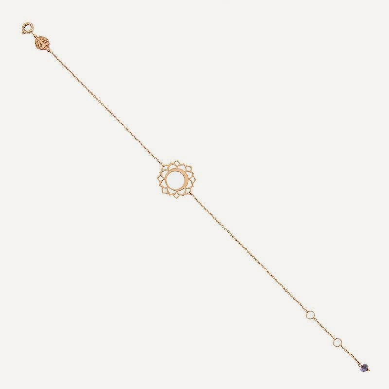 Tiny Om Chakra bracelet Vishuddha