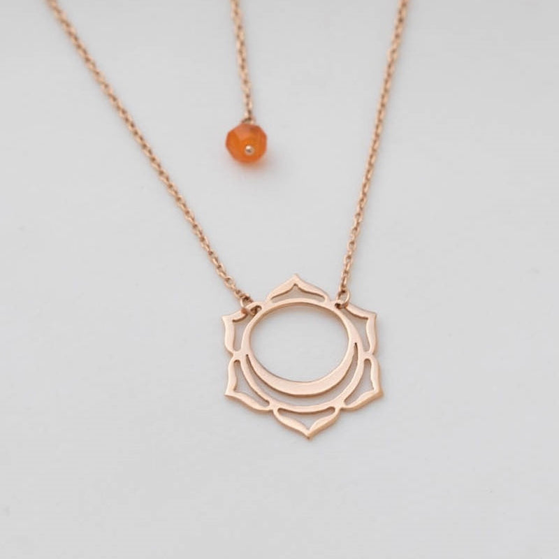 Tiny Om Svadisthana necklace